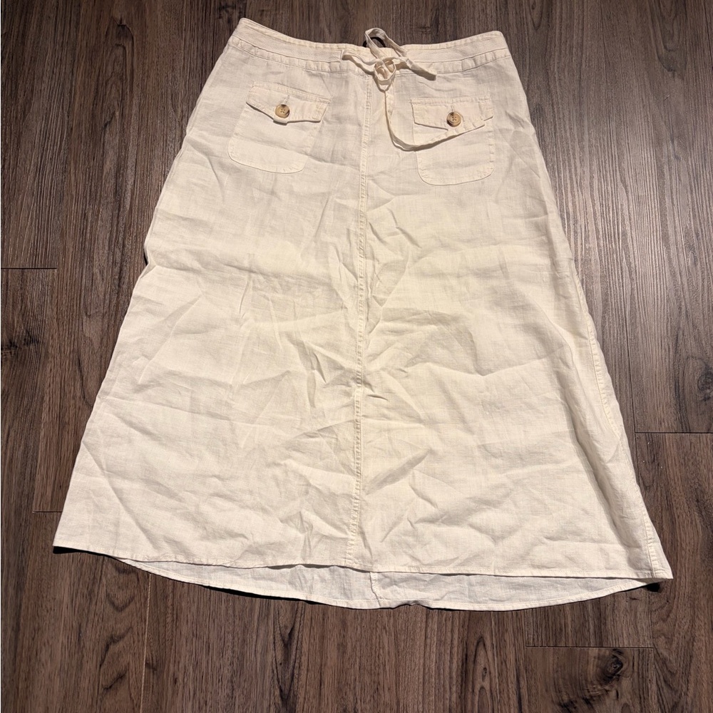 White A-Line Skirt